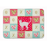 Caroline'S Treasures Khao Manee #2 Cat Love Machine Washable Memory Foam Mat Doormats, Multicolor