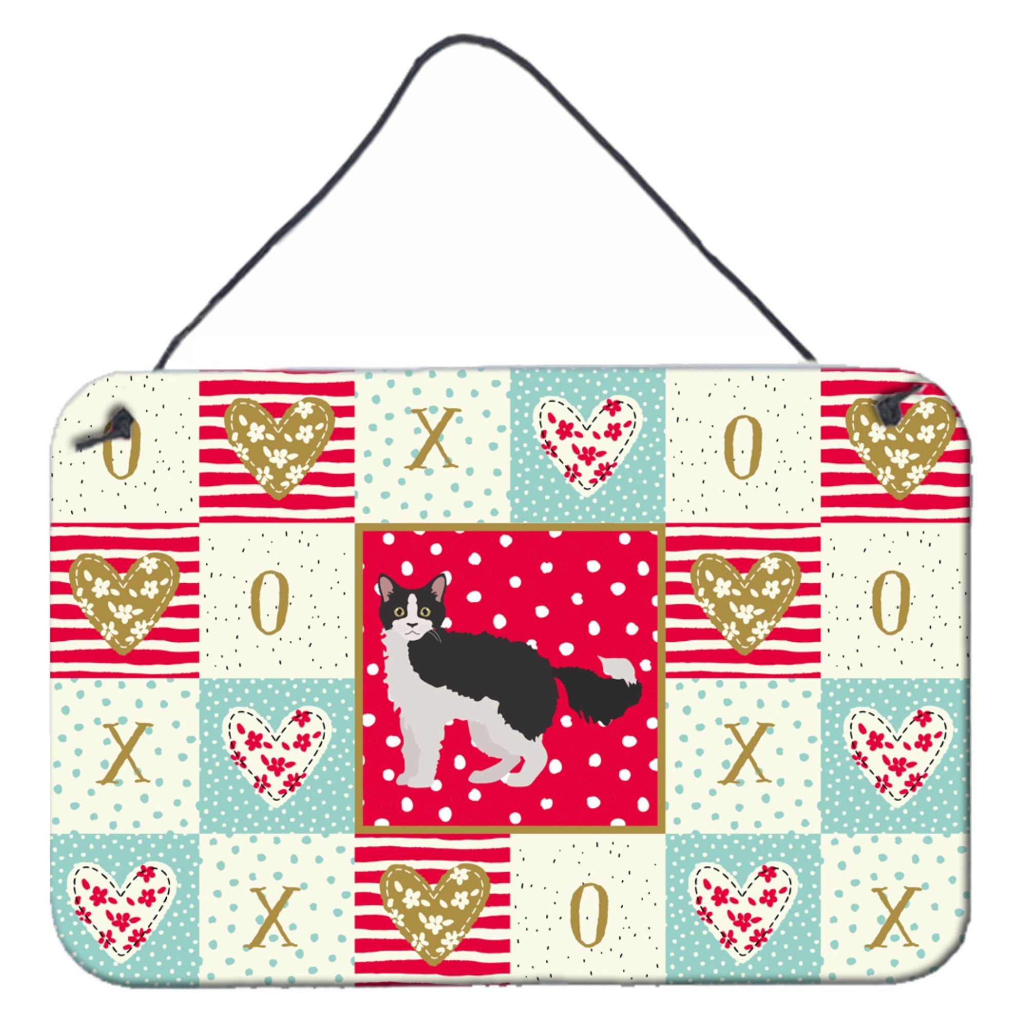 Caroline'S Treasures La Perm #1 Cat Love Door Hanging Prints Wall-Decor, Multicolor