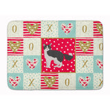 Caroline'S Treasures La Perm #1 Cat Love Machine Washable Memory Foam Mat Doormats, Multicolor