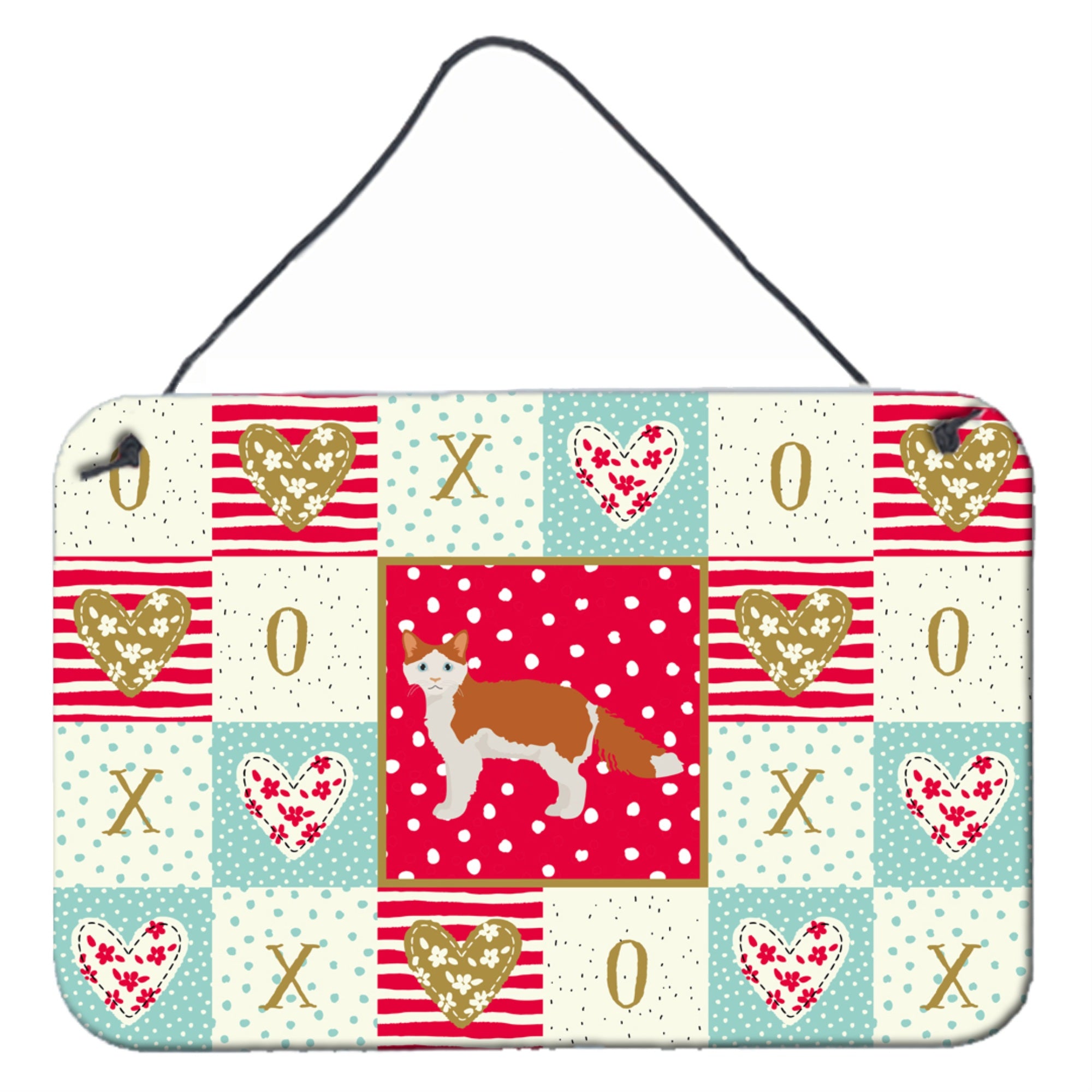 Caroline'S Treasures La Perm #2 Cat Love Door Hanging Prints Wall-Decor, Multicolor