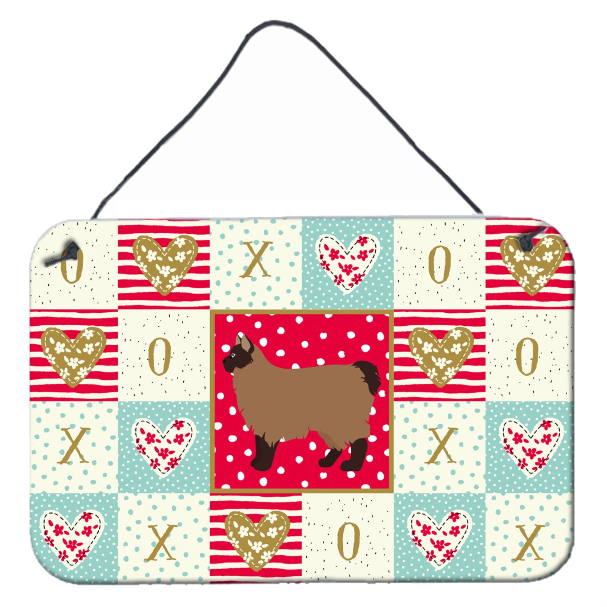 Caroline'S Treasures Owyhee Bob #2 Cat Love Door Hanging Prints Wall-Decor, Multicolor