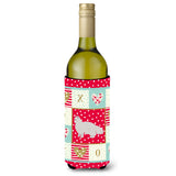 White Persian Traditional Cat Love Wine Bottle Hugger Ck5675Literk
