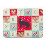 Caroline'S Treasures Russian White Black #1 Cat Love Machine Washable Memory Foam Mat Doormats, Multicolor
