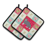 Caroline'S Treasures Ck5701Pthd Selkirk Rex #1 Cat Love Pair Of Pot Holders Potholders, Multicolor