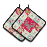 Caroline'S Treasures Ck5717Pthd Somali #2 Cat Love Pair Of Pot Holders Potholders, Multicolor