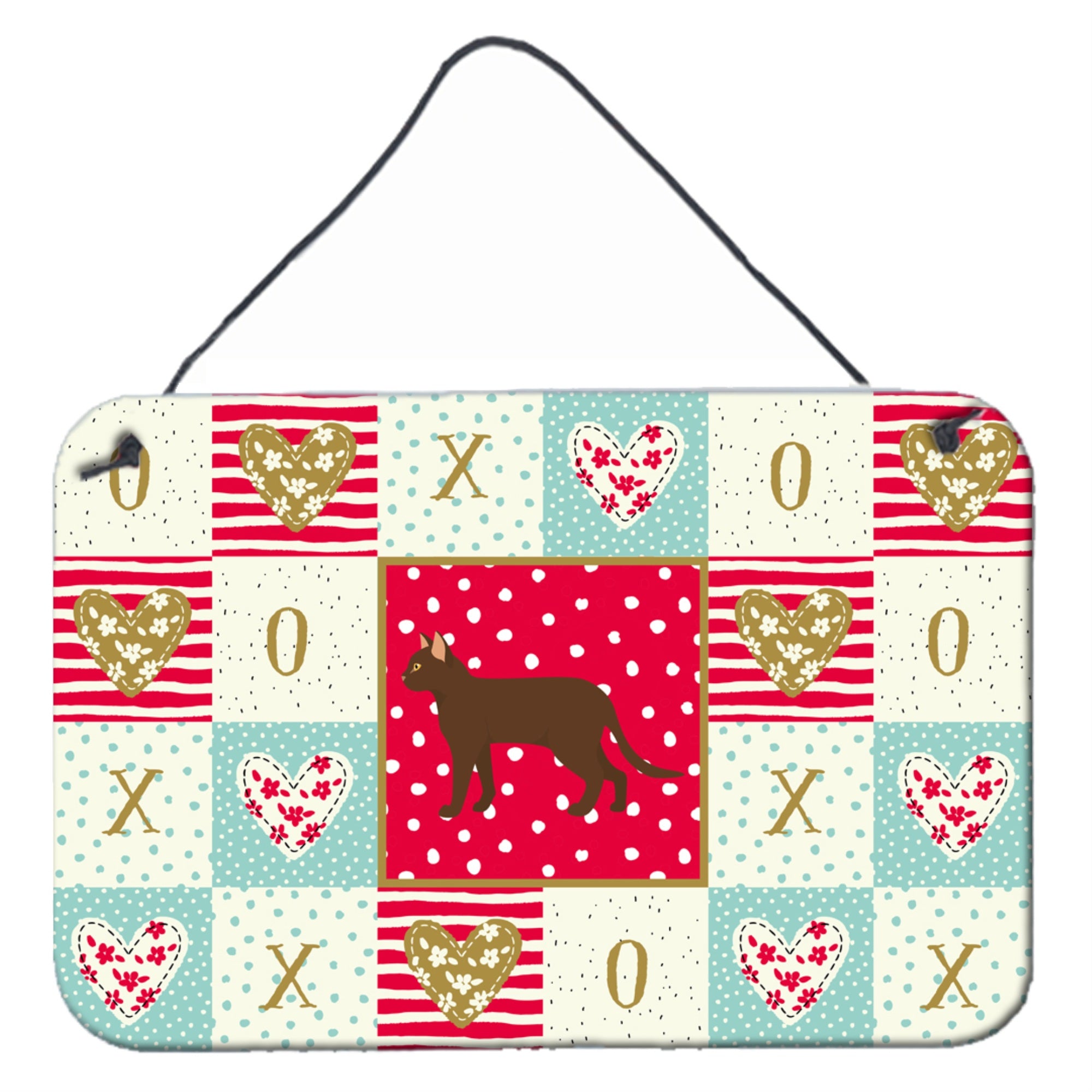 Caroline'S Treasures Suphalak Cat Love Door Hanging Prints Wall-Decor, Multicolor