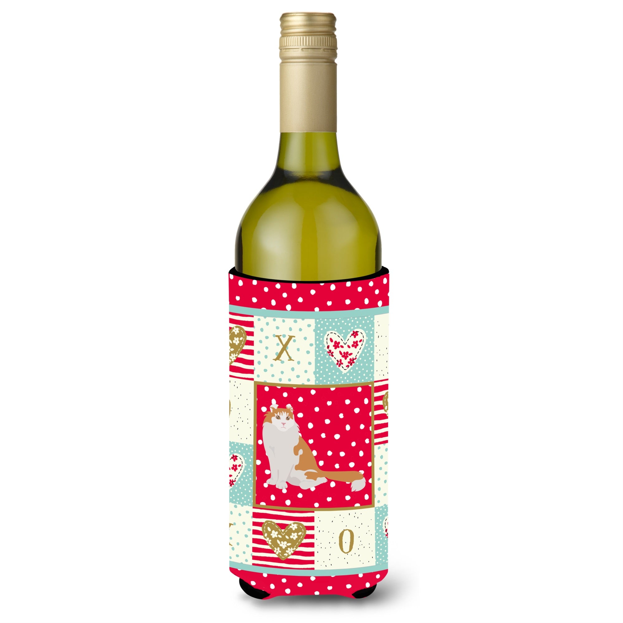 American Curl Cat Love Wine Bottle Hugger Ck5735Literk