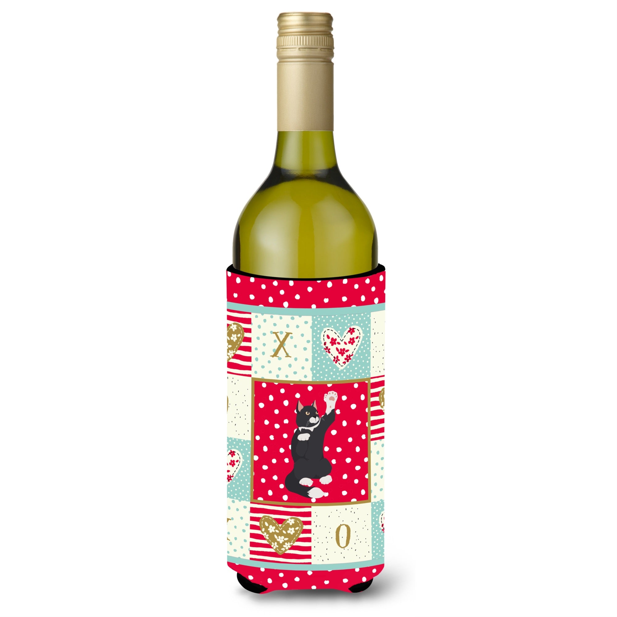 American Polydactyl Cat Love Wine Bottle Hugger Ck5736Literk