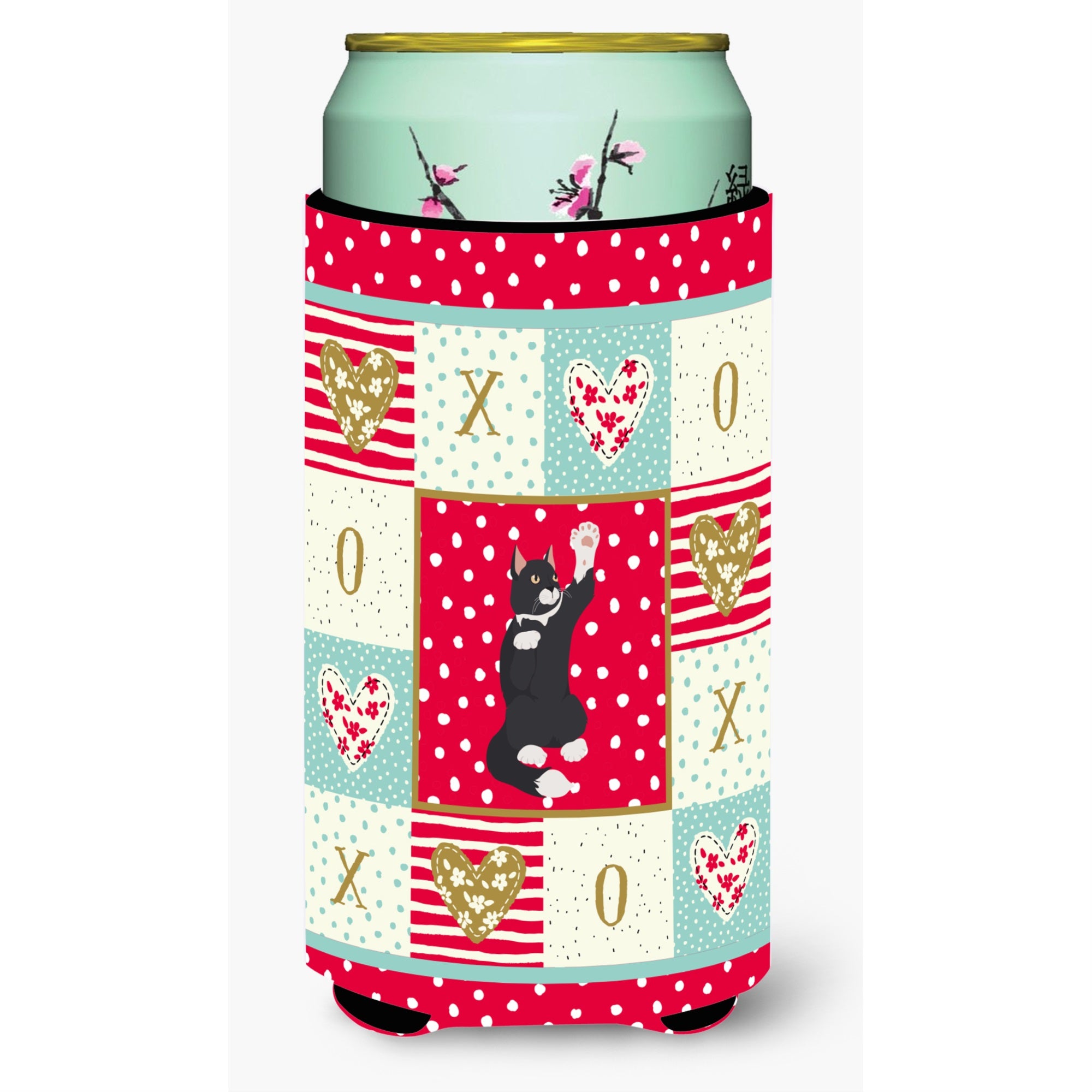American Polydactyl Cat Love Tall Boy Beverage Hugger Ck5736Tbc