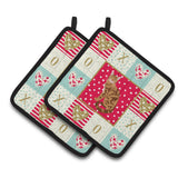 Caroline'S Treasures Ck5741Pthd Bengal Cat Love Pair Of Pot Holders Potholders, Multicolor