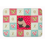Caroline'S Treasures Colorpoint Persian Hymalayan #2 Cat Love Machine Washable Memory Foam Mat Doormats, Multicolor