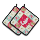 Caroline'S Treasures Ck5801Pthd Turkish Angora Cat Love Pair Of Pot Holders Potholders, Multicolor