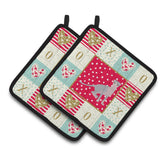 Caroline'S Treasures Ck5803Pthd Ukrainian Levkoy Cat Love Pair Of Pot Holders Potholders, Multicolor