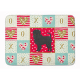 Caroline'S Treasures Affenpinscher #2 Love Machine Washable Memory Foam Mat Doormats, Multicolor