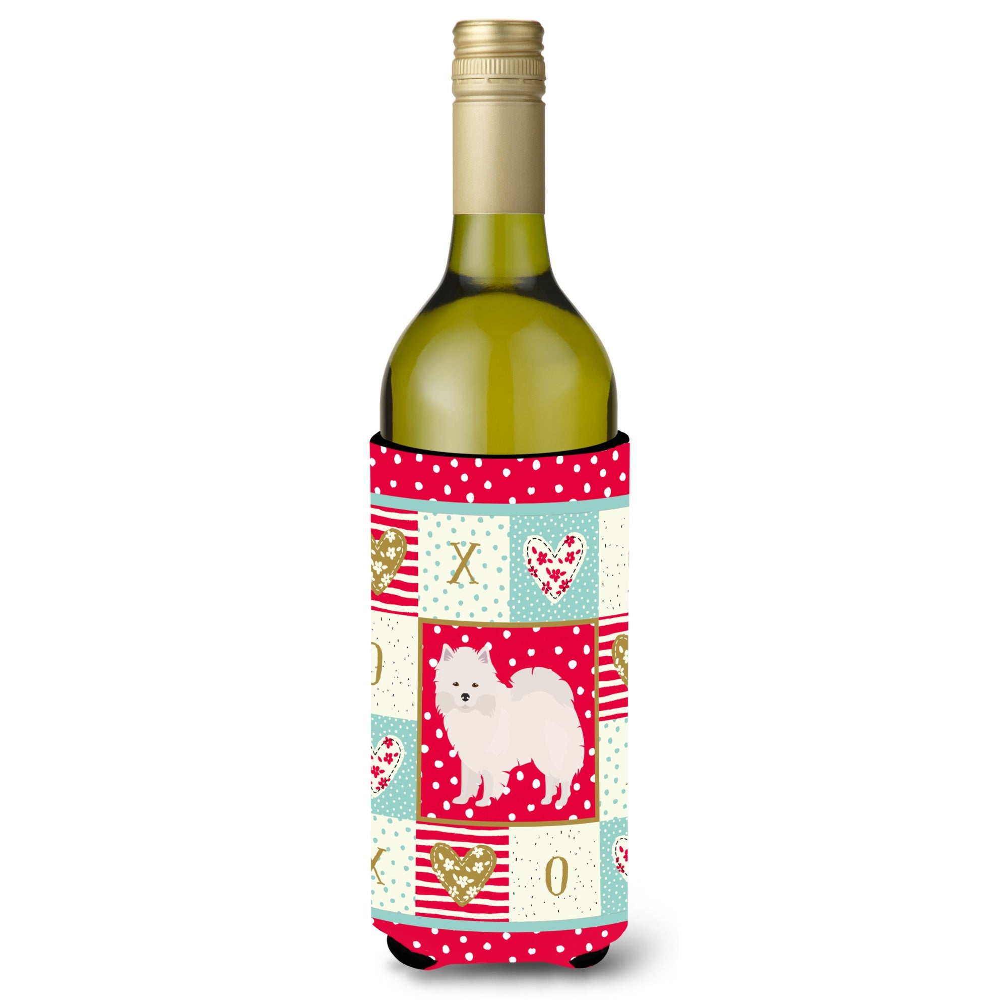 American Eskimo Love Wine Bottle Hugger Ck5808Literk