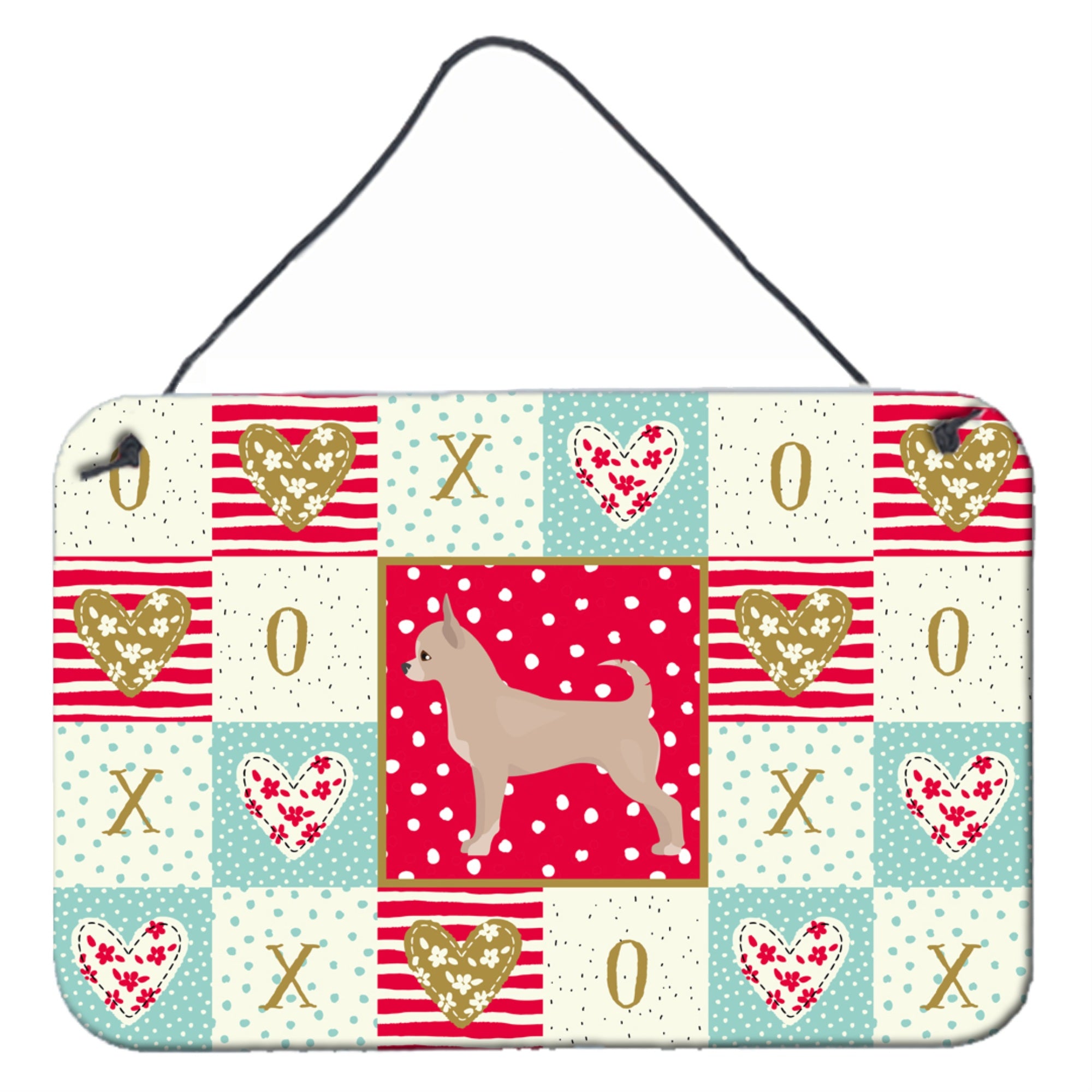 Caroline'S Treasures Chihuahua Love Door Hanging Prints Wall-Decor, Multicolor