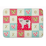 Caroline'S Treasures English Bulldog #2 Love Machine Washable Memory Foam Mat Doormats, Multicolor