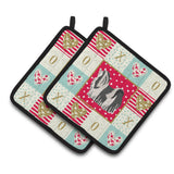 Caroline'S Treasures Ck5841Pthd Havanese #1 Love Pair Of Pot Holders Potholders, Multicolor