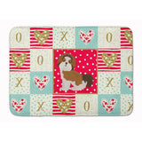 Caroline'S Treasures Imperial Shih Tzu Puppy Cut Love Machine Washable Memory Foam Mat Doormats, Multicolor