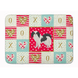 Caroline'S Treasures Japanese Chin #2 Love Machine Washable Memory Foam Mat Doormats, Multicolor
