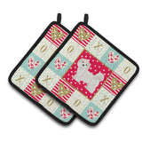 Caroline'S Treasures Ck5855Pthd Kyi-Leo Love Pair Of Pot Holders Potholders, Multicolor