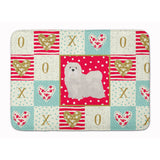 Caroline'S Treasures Lhasa Apso #2 Love Machine Washable Memory Foam Mat Doormats, Multicolor