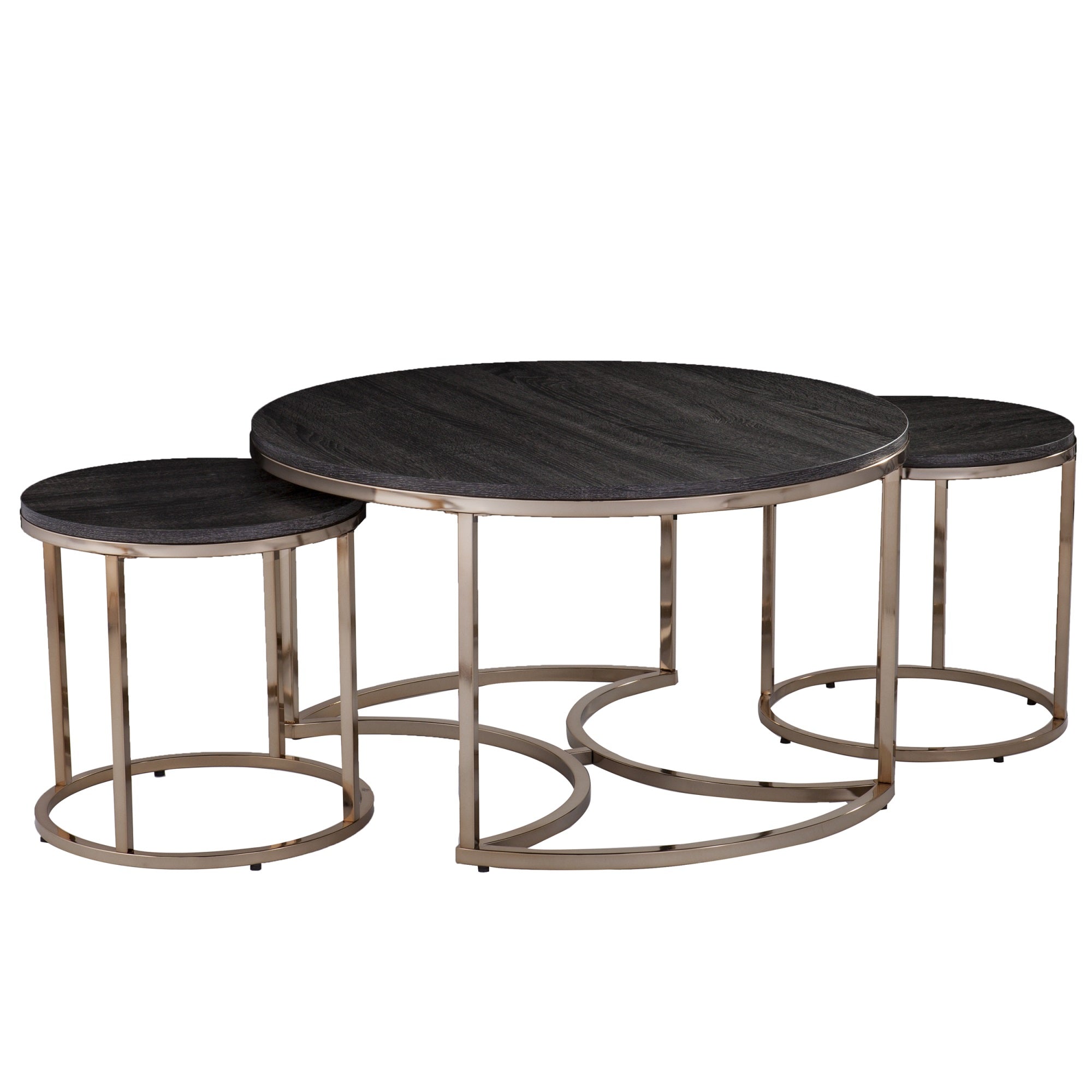 Lachlan Round Nesting Coffee Tables - 3Pc Set