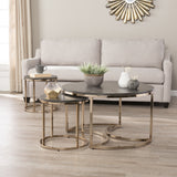 Lachlan Round Nesting Coffee Tables - 3Pc Set