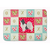 Caroline'S Treasures Papillon #2 Love Machine Washable Memory Foam Mat Doormats, Multicolor