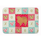 Caroline'S Treasures Pomeranian #1 Love Machine Washable Memory Foam Mat Doormats, Multicolor