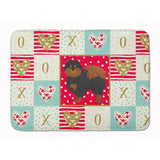 Caroline'S Treasures Pomeranian #2 Love Machine Washable Memory Foam Mat Doormats, Multicolor
