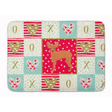 Caroline'S Treasures Russian Tor Terrier #2 Love Machine Washable Memory Foam Mat Doormats, Multicolor