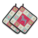Caroline'S Treasures Ck5893Pthd Shar Pei #1 Love Pair Of Pot Holders Potholders, Multicolor