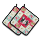Caroline'S Treasures Ck5898Pthd Tibetan Terrier Love Pair Of Pot Holders Potholders, Multicolor