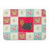 Caroline'S Treasures Yorkshire Terrier #1 Love Machine Washable Memory Foam Mat Doormats, Multicolor
