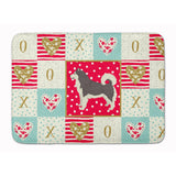 Caroline'S Treasures Alaskan Malamute Love Machine Washable Memory Foam Mat Doormats, Multicolor