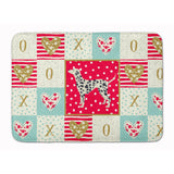 Caroline'S Treasures Dalmatian Love Machine Washable Memory Foam Mat Doormats, Multicolor