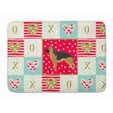Caroline'S Treasures German Shepherd Love Machine Washable Memory Foam Mat Doormats, Multicolor