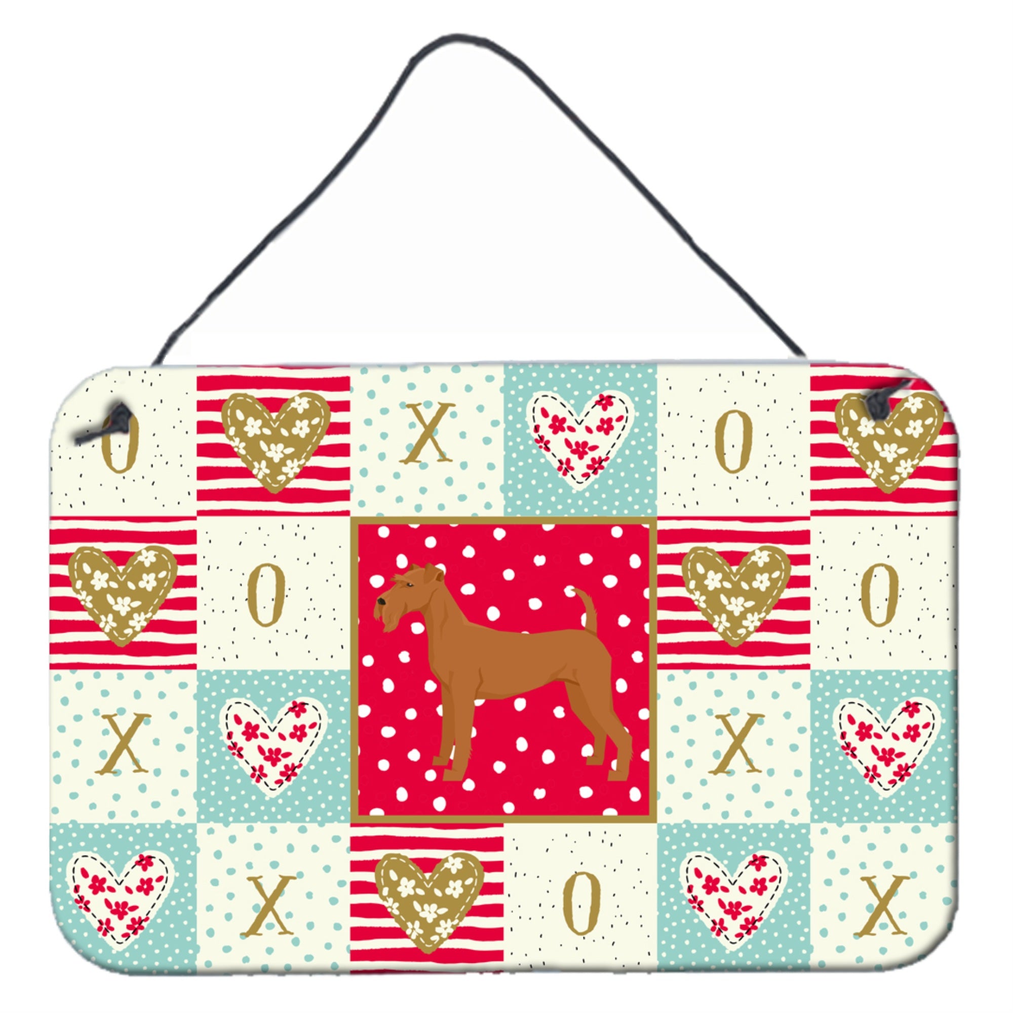 Caroline'S Treasures Irish Terrier Love Door Hanging Prints Wall-Decor, Multicolor