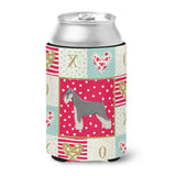 Caroline'S Treasures Ck5949Cc Schnauzer Love Can Or Bottle Hugger Cold-Beverage-Koozies, Multicolor