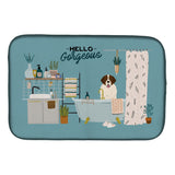 Caroline'S Treasures Ck7449Ddm Moscow Watchdog In Bathtub Dish-Drying-Mats, 14 X 21, Multicolor