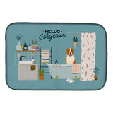 Caroline'S Treasures Ck7471Ddm Central Asian Shepherd Dog In Bathtub Dish-Drying-Mats, 14 X 21, Multicolor
