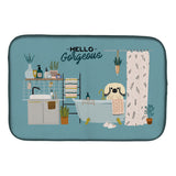 Caroline'S Treasures Ck7528Ddm Cream Pekingese In Bathtub Dish-Drying-Mats, 14 X 21, Multicolor