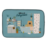 Caroline'S Treasures Ck7566Ddm Cream Chow In Bathtub Dish-Drying-Mats, 14 X 21, Multicolor