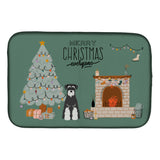 Caroline'S Treasures Caroline'S Salt Pepper Standard Schnauzer Christmas Everyone Dish-Drying-Mats, 14 X 21, Multicolor