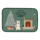 Caroline'S Treasures White German Shepherd Christmas Everyone Dish-Drying-Mats, 14 X 21, Multicolor