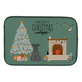 Caroline'S Treasures Black Miniature Schnauzer Christmas Everyone Dish-Drying-Mats, 14 X 21, Multicolor
