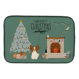 Caroline'S Treasures Ck7641Ddm Red White Papillon Christmas Everyone Dish-Drying-Mats, 14 X 21, Multicolor