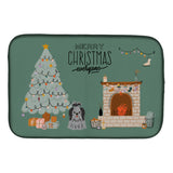 Caroline'S Treasures Black Silver Shih Tzu Christmas Everyone Dish-Drying-Mats, 14 X 21, Multicolor