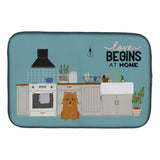 Caroline'S Treasures Ck7724Ddm Norwich Terrier Kitchen Scene Dish-Drying-Mats, 14 X 21, Multicolor